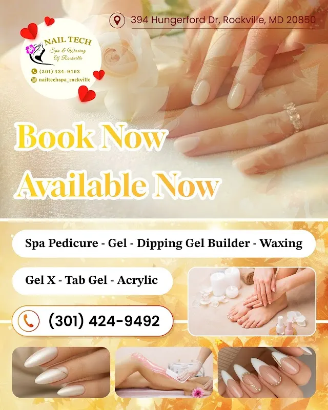 Nail Tech Spa & Waxing (Monday: Open by Appointment Only) — Nail salon in Rockville